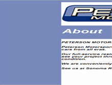 Tablet Screenshot of peterson-motorsports.com